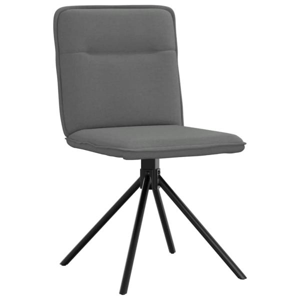 ARDEBO.de - Esszimmerstühle 4 Stk. Dunkelgrau Stoff