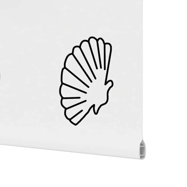Duschrollo 90x240 cm Stoffbreite 86 cm