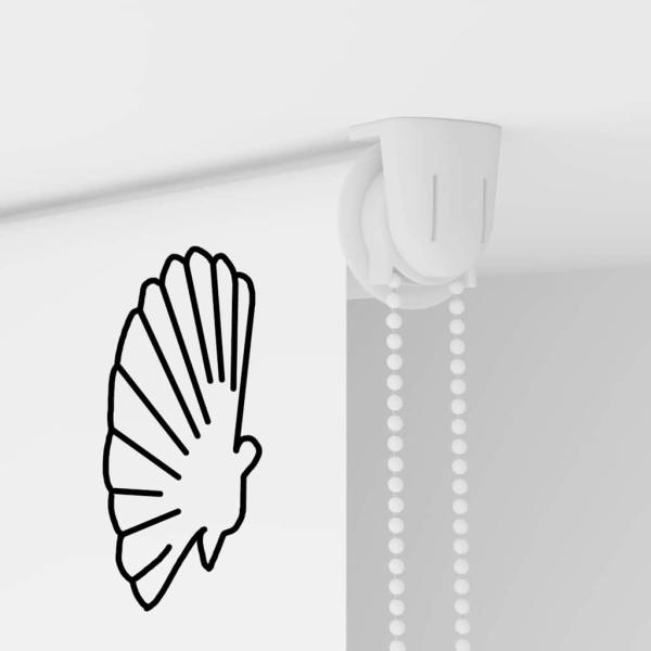 ARDEBO.de - Duschrollo 70x240 cm Stoffbreite 66 cm