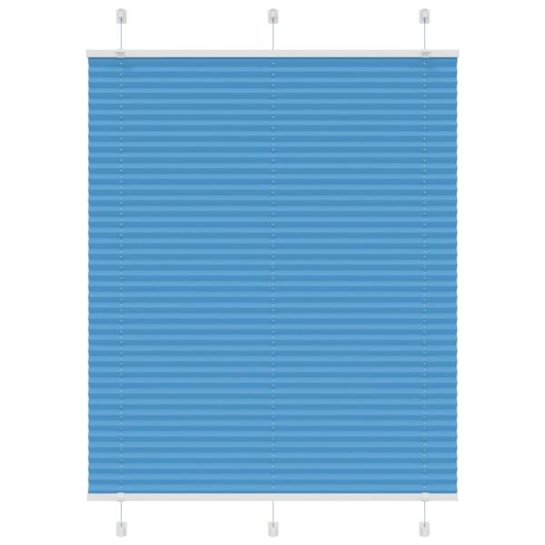 ARDEBO.de - Plissee Blau 110x100 cm Stoffbreite 109,4 cm Polyester