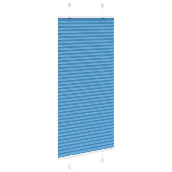 Plissee Blau 55x150 cm Stoffbreite 54,4 cm Polyester