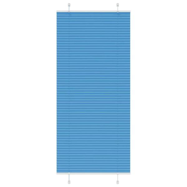 ARDEBO.de - Plissee Blau 85x200 cm Stoffbreite 84,4 cm Polyester