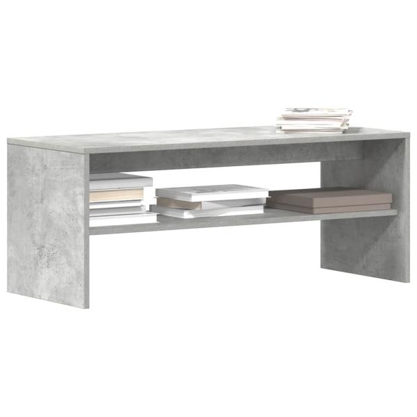 ARDEBO.de - TV-Schrank Betongrau 100x40x40 cm Holzwerkstoff