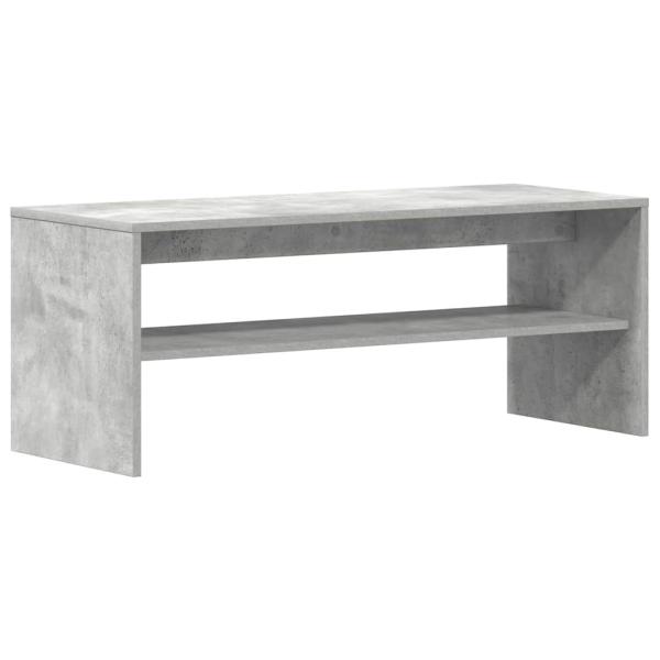TV-Schrank Betongrau 100x40x40 cm Holzwerkstoff