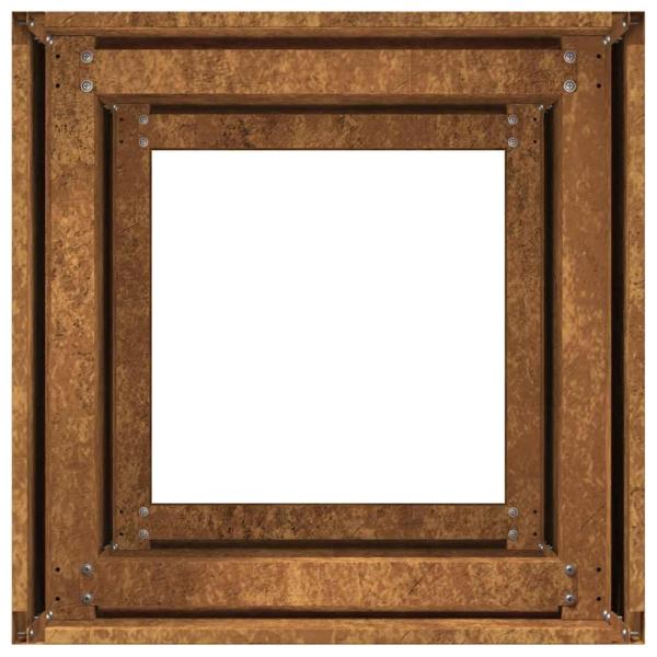 Pflanzkübel Rostig 40x40x80 cm Wetterfester Stahl