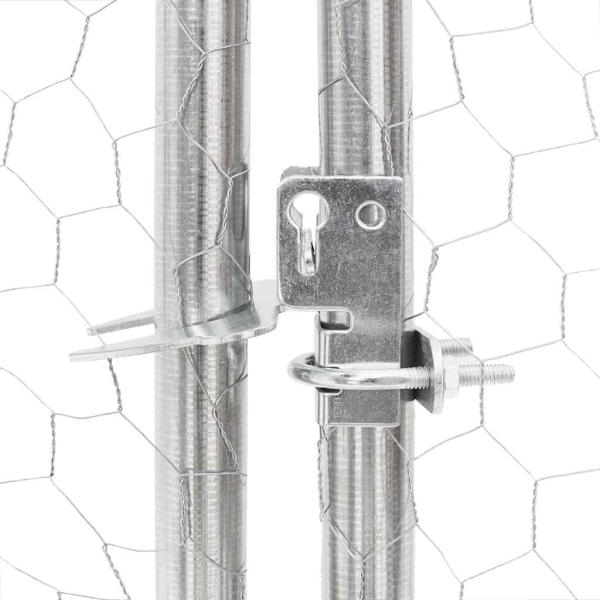 Outdoor-Hundezwinger mit Auslauf 6x3x1,9 m Verzinkter Stahl