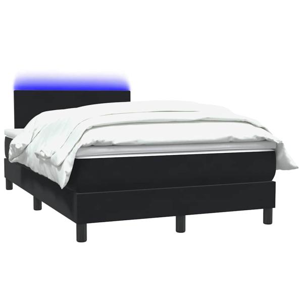 ARDEBO.de - Boxspringbett mit Matratze Schwarz 120x220 cm Samt