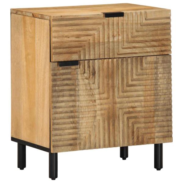 ARDEBO.de - Nachttisch Braun 50x33x60 cm Massivholz Mango