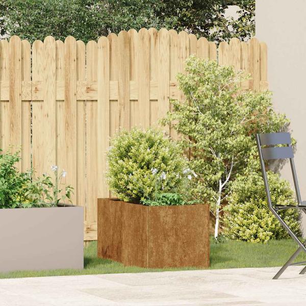 Pflanzkübel Rostig 40x80x40 cm Wetterfester Stahl