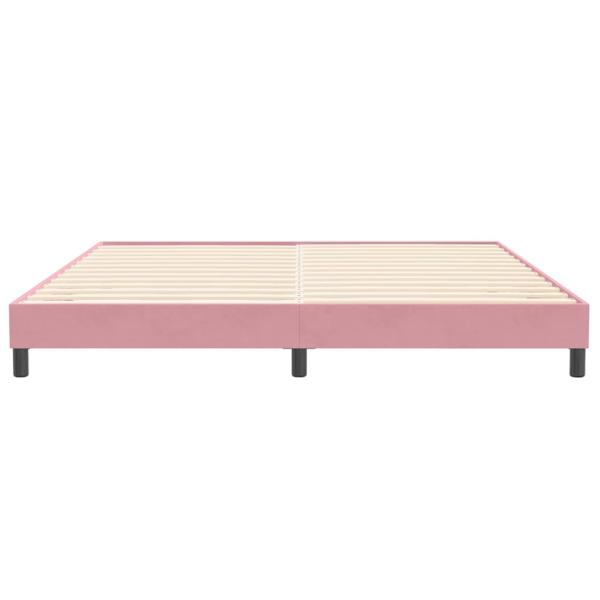 Bettgestell ohne Matratze Rosa 200x210 cm Samt