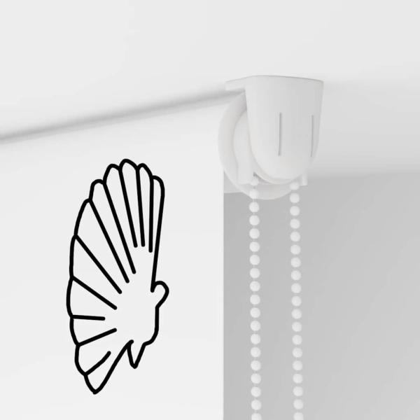 Duschrollo 80x240 cm Stoffbreite 76 cm