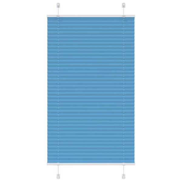 ARDEBO.de - Plissee Blau 80x100 cm Stoffbreite 79,4 cm Polyester