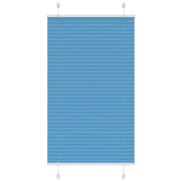ARDEBO.de - Plissee Blau 70x100 cm Stoffbreite 69,4 cm Polyester