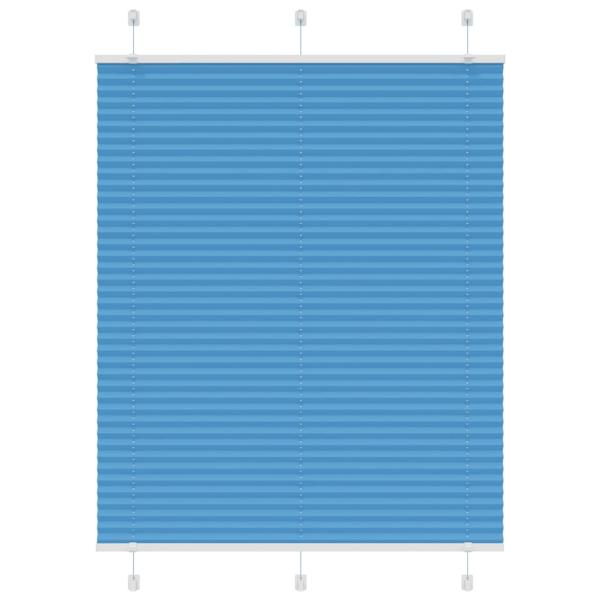 ARDEBO.de - Plissee Blau 105x100 cm Stoffbreite 104,4 cm Polyester