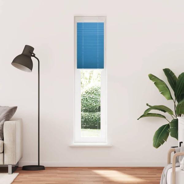Plissee Blau 40x200 cm Stoffbreite 39,4 cm Polyester