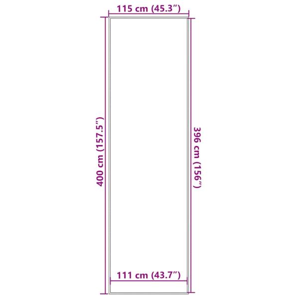 Fußmatte Blau 115x400 cm