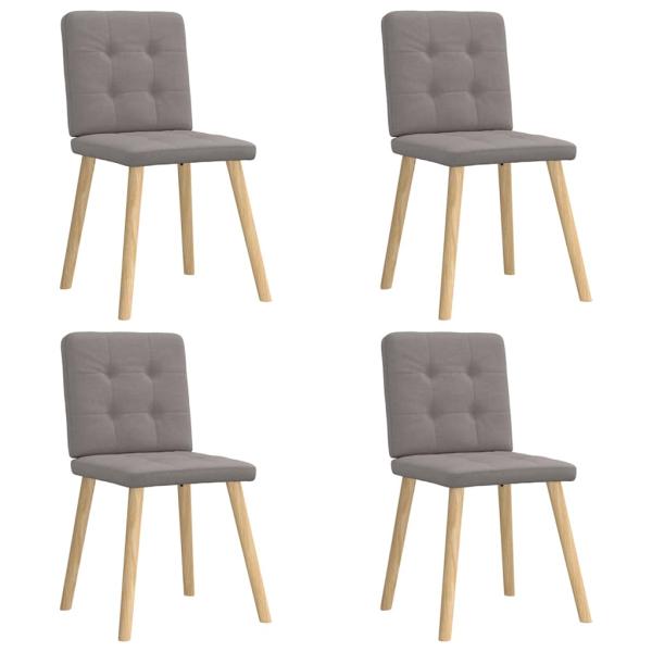 ARDEBO.de - Esszimmerstühle 4 Stk. Taupe Stoff