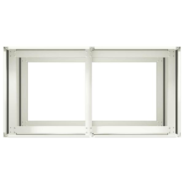 Pflanzkübel Weiß 80x40x80 cm Kaltgewalzter Stahl