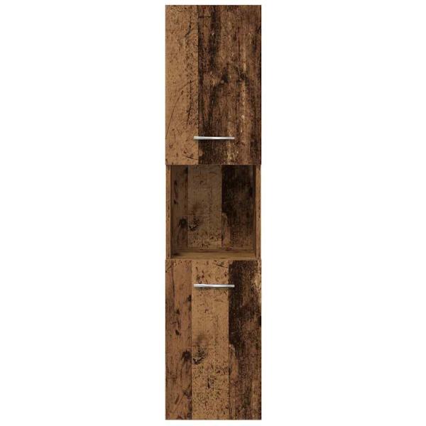 5-tlg. Badmöbel-Set Altholz-Optik Holzwerkstoff