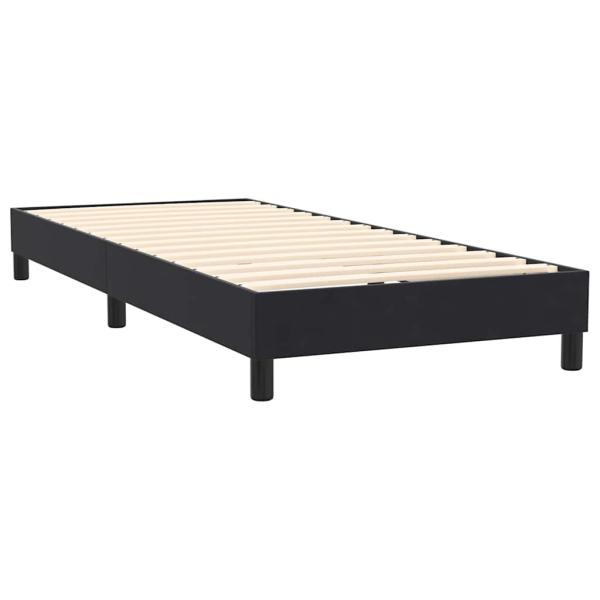 ARDEBO.de - Boxspringbett mit Matratze Schwarz 80x220 cm Samt
