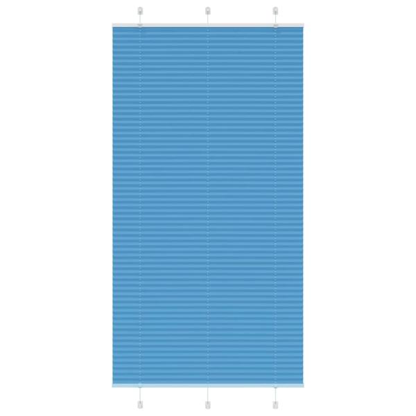 ARDEBO.de - Plissee Blau 110x200 cm Stoffbreite 109,4 cm Polyester