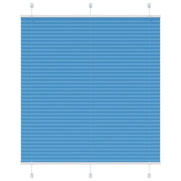 ARDEBO.de - Plissee Blau 120x100 cm Stoffbreite 119,4 cm Polyester