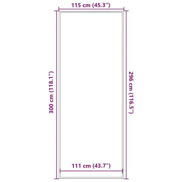 Fußmatte Braun 115x300 cm
