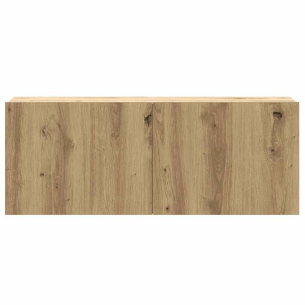 6-tlg. TV-Schrank-Set Wandmontage Artisan-Eiche Holzwerkstoff