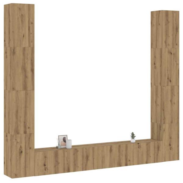 ARDEBO.de - TV-Wandschränke 6 Stk. Artisan-Eiche Holzwerkstoff