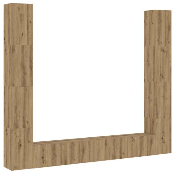 TV-Wandschränke 6 Stk. Artisan-Eiche Holzwerkstoff