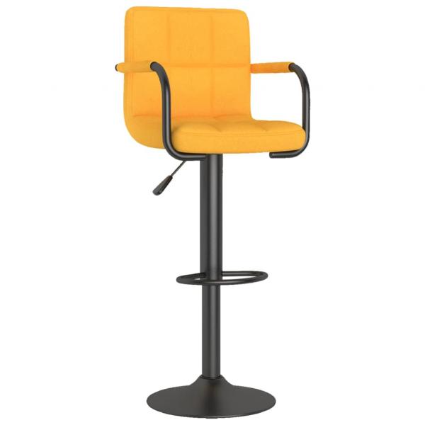 Barhocker Senfgelb Stoff