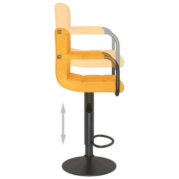 Barhocker Senfgelb Stoff
