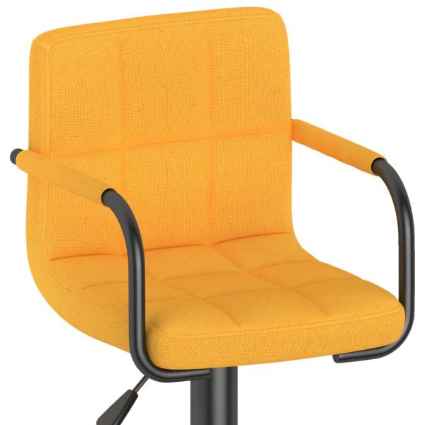 Barhocker Senfgelb Stoff