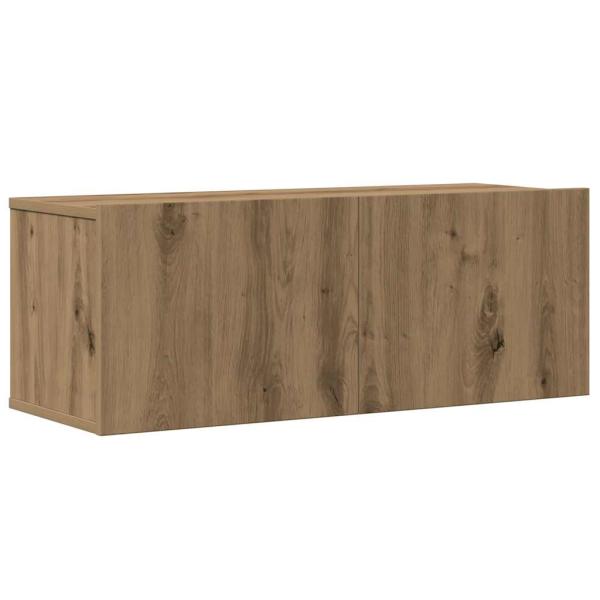 6-tlg. TV-Schrank-Set Wandmontage Artisan-Eiche Holzwerkstoff