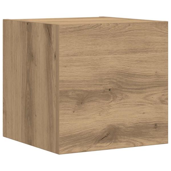 7-tlg. TV-Schrank-Set Wandmontage Artisan-Eiche Holzwerkstoff