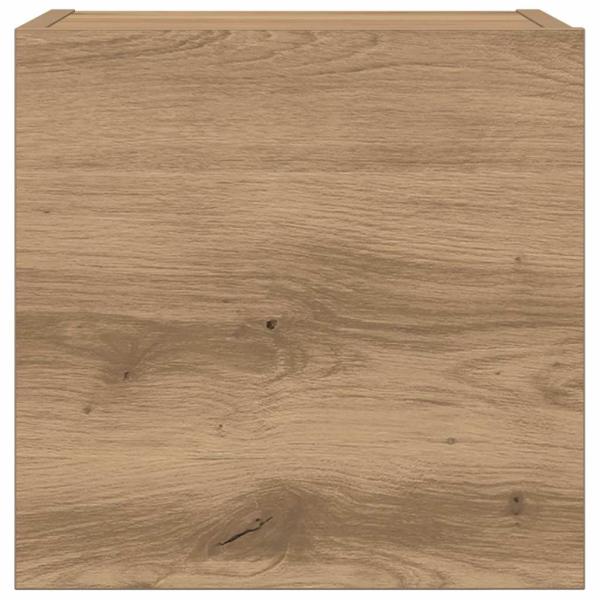 7-tlg. TV-Schrank-Set Wandmontage Artisan-Eiche Holzwerkstoff