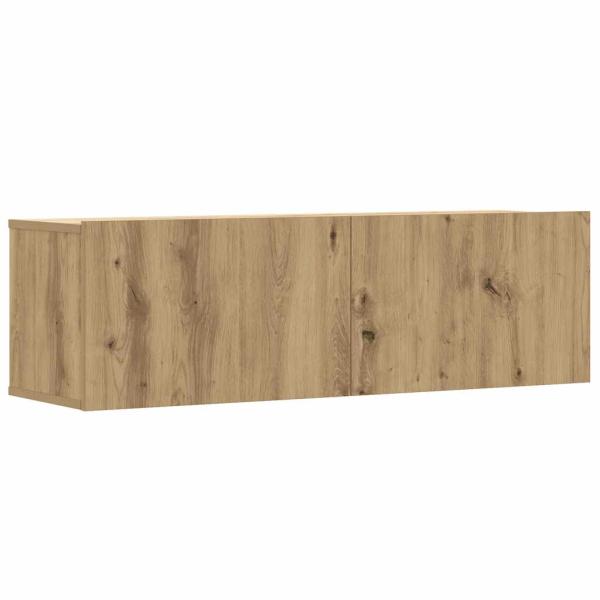6-tlg. TV-Schrank-Set Wandmontage Artisan-Eiche Holzwerkstoff