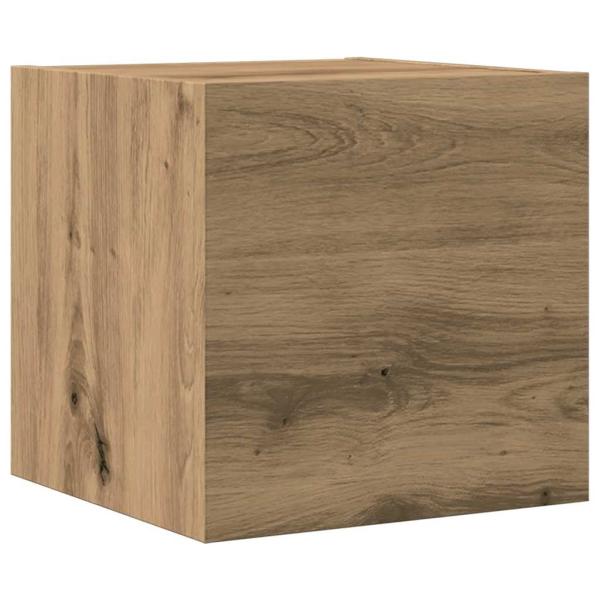 7-tlg. TV-Schrank-Set Wandmontage Artisan-Eiche Holzwerkstoff