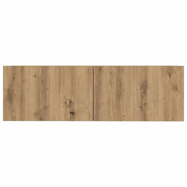 7-tlg. TV-Schrank-Set Wandmontage Artisan-Eiche Holzwerkstoff