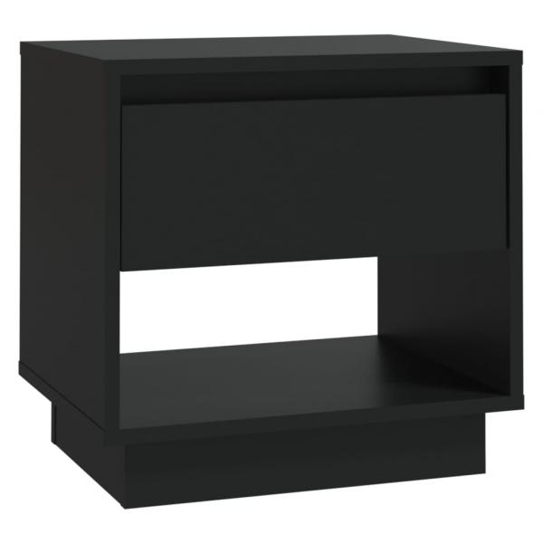 Nachttisch Schwarz 45x34x44 cm Holzwerkstoff