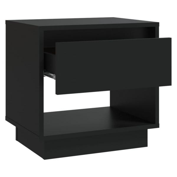 Nachttisch Schwarz 45x34x44 cm Holzwerkstoff