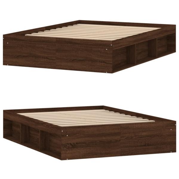 Bettgestell Braun Eichen-Optik 135x190 cm