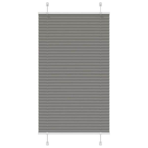Plissee Anthrazit 70x100 cm Stoffbreite 69,4 cm Polyester