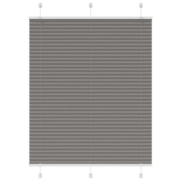 Plissee Anthrazit 105x100 cm Stoffbreite 104,4 cm Polyester