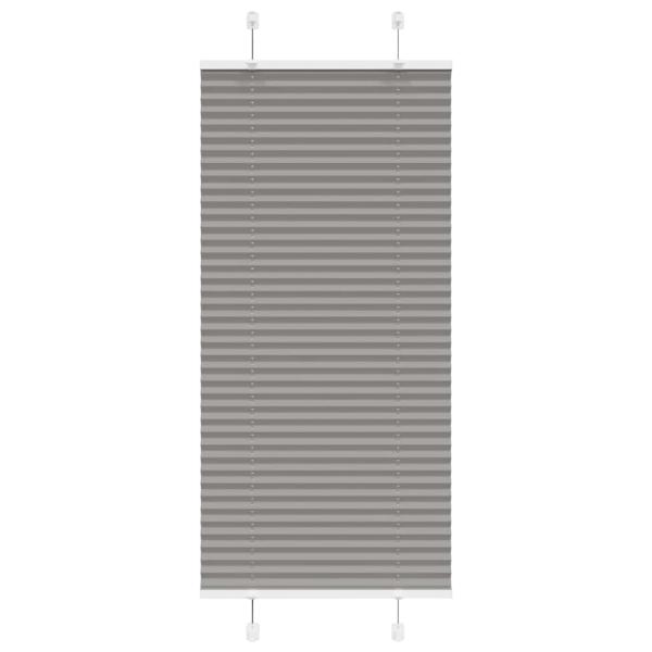ARDEBO.de - Plissee Anthrazit 55x150 cm Stoffbreite 54,4 cm Polyester