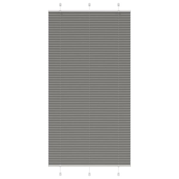 ARDEBO.de - Plissee Anthrazit 105x200 cm Stoffbreite 104,4 cm Polyester