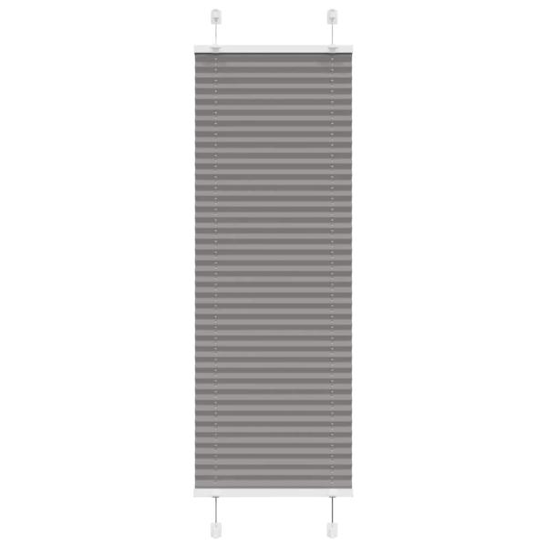 ARDEBO.de - Plissee Anthrazit 45x150 cm Stoffbreite 44,4 cm Polyester
