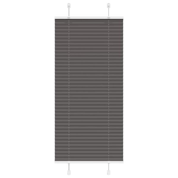 ARDEBO.de - Plissee Schwarz 65x100 cm Stoffbreite 64,4 cm Polyester