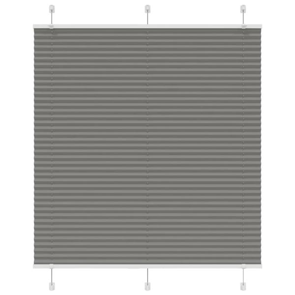 ARDEBO.de - Plissee Anthrazit 115x150 cm Stoffbreite 114,4 cm Polyester
