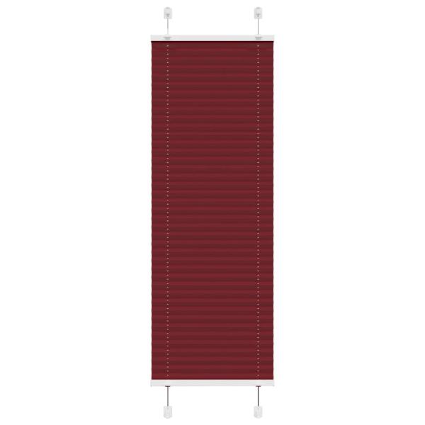 ARDEBO.de - Plissee Bordeauxrot 50x150 cm Stoffbreite 49,4 cm Polyester